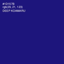 #1D157B - Deep Koamaru Color Image